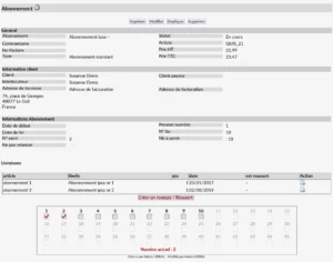Librial : gestion des abonnés et des routages